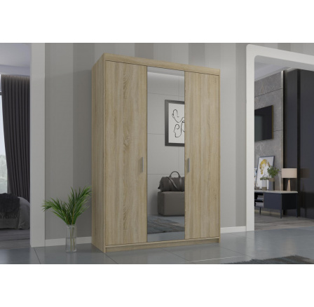 Šatní skriňa ENJA 3D, Dub sonoma