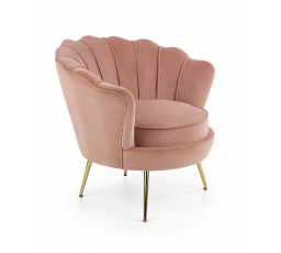 Kreslo AMORINITO, svetloružová/zlatá
