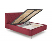 Posteľ MODULO W4 160 - Čelo postele, Bordó Monolith 59