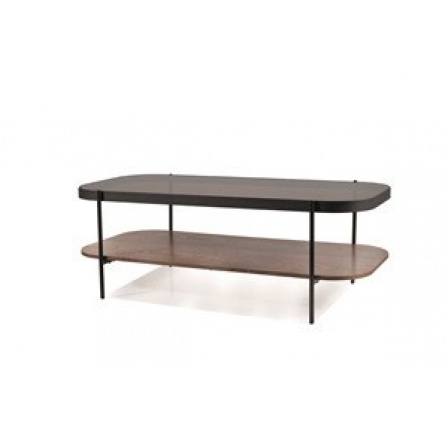 PRIMA A- konferenčný stolík, jantár/drevo/metalická čierna (PRIMAABUORC=1 BALENIE) (S) (K150-E) NOVINKA