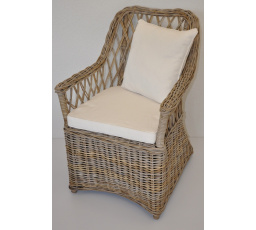 Kreslo Maros ratan Kubu grey