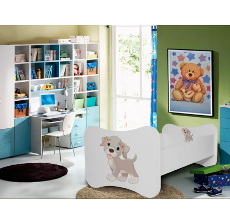 Posteľ s matracom GONZALO DOG 140x70 White Posteľ s matracom GONZALO DOG 140x70 White