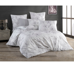 Obliečky francúzske krep 240x220, 70x90 Romance grey