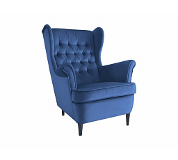 Kreslo HARRY Velvet, modrá Bluvel 86/wenge