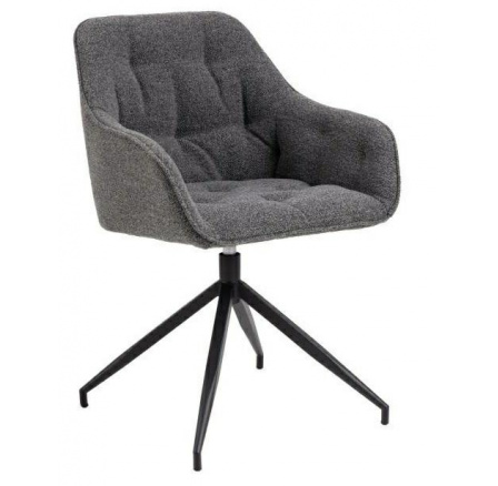 Otočné kreslo Brooke antracitové Monza