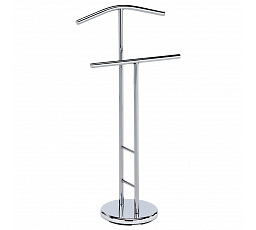 Nemý sluha, výška 104 cm, kovová konštrukcia, lesklý chróm, nosnosť 5 kg