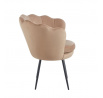 Kreslo velvet cappuccino /nohy čierne/ FR1-FX