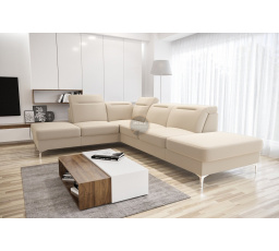 Rohová sedacia súprava OSLO 295x220 - krémová, ľavá
