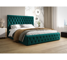 Posteľ VALENTINO s úložným priestorom - 160x200, Kovová na plynových zdvihákoch