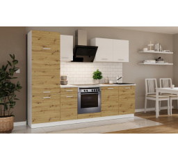 Kuchynská linka Todor 260 dub artisan/biela + PD 200 biela