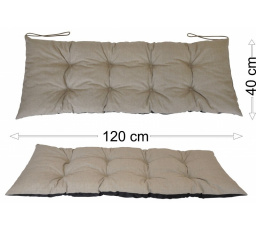 Podsedák 120x40 tmavo béžový melír