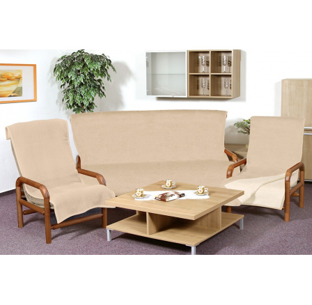 Prehoz na sedaciu súpravu Kira PLUS 3+1+1 tm.béžová/sv.béžová