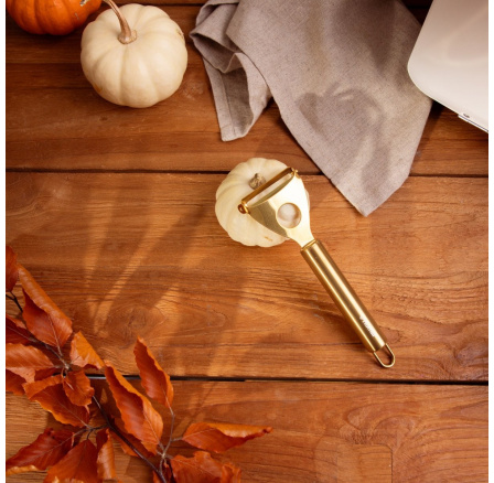 Škrabka STILO zlatá 18 cm 708053