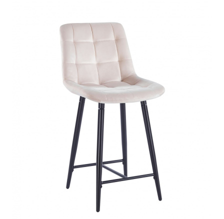 Barová stolička H1-FX (B), Riviera 06 béžová / čierna