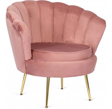 Kreslo ANGEL Ružové Zamatové