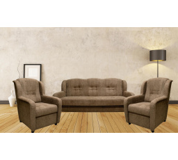 Sedacia súprava Ušák 3f+1+1+1 Lucia hnedá