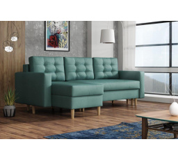 Rohová sedacia súprava Anabel UNI zelená