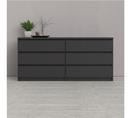 Komoda SIMPLICITY 232, Čierna