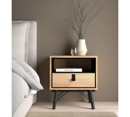 Nočný stolík RAIN 1s, Jackson hickory