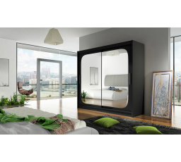 Šatní skriňa BERGER VIII, Čierna