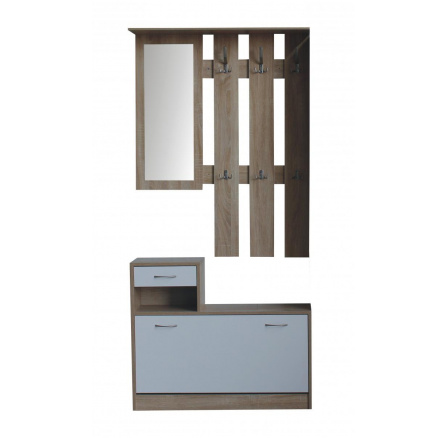 Predsieňová stena Jaspis III dub sonoma/biela