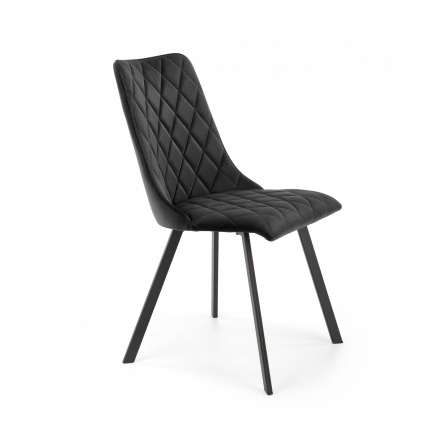 Jedálenská stolička K450, čierny zamat