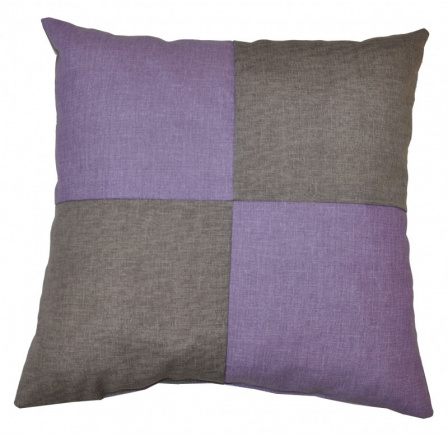 Veselý vankúš - fialový/sivý