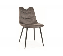 Jedálenská stolička ALOE, sivá 213/čierna