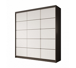 Posuvná skriňa Greta 200 Čierna+Biela