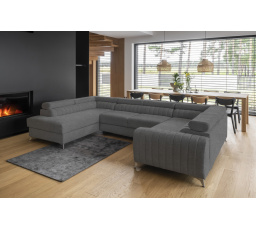 Rohová sedacia súprava v tvare U LOUIS, Vero 4 ľavá