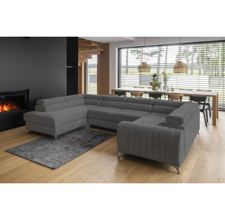 Rohová sedacia súprava v tvare U LOUIS, Vero 4 ľavá