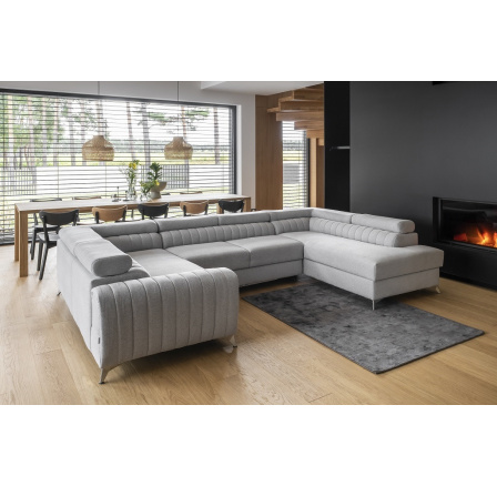 Rohová sedacia súprava v tvare U LOUIS, Borneo 4 Pravá Rohová sedacia súprava v tvare U LOUIS, Borneo 4 Pravá