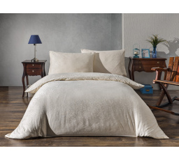 Saténová obliečka na vankúš Kvety smotanové