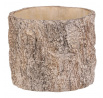 Obal betonový - imitace dřevěné kůry, vel. M, hnědý