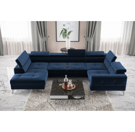 Rohová sedacia súprava TOSCANIA MAX I 170x350x185 cm - modrá, pravá Rohová sedacia súprava TOSCANIA MAX I 170x350x185 cm - modrá, pravá