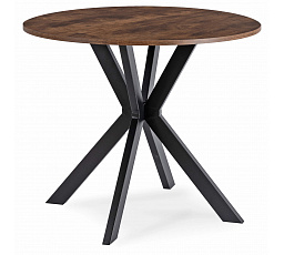 Stôl LAUREN 90 cm Dub Rustikálny/Čierny