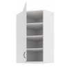 Horná rohová skrinka STILO - 60x60 GN-108 1F (45­°), Biela/Biela