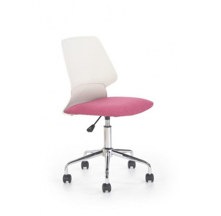 Detská stolička Skate /biela+ružová