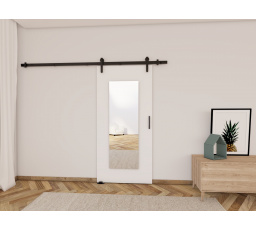 Posuvné dvere LOFT I90, biela/čierna