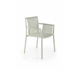 Jedálenská stolička stohovateľná K492, sivá