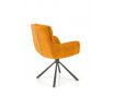 Jedálenská otočná stolička K495, Horčicová/Čierna
