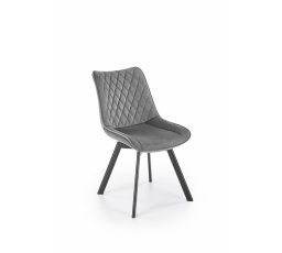 Jedálenská otočná stolička K520, sivá/čierna