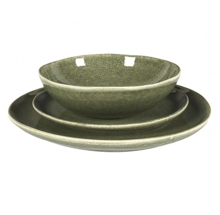 3-dielna jedálenská súprava Naruvan zelená