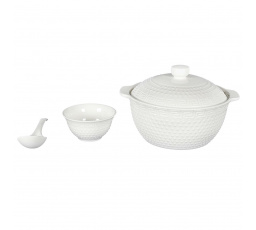 Súprava na servírovanie polievok: Terina, lyžica, 6 misiek