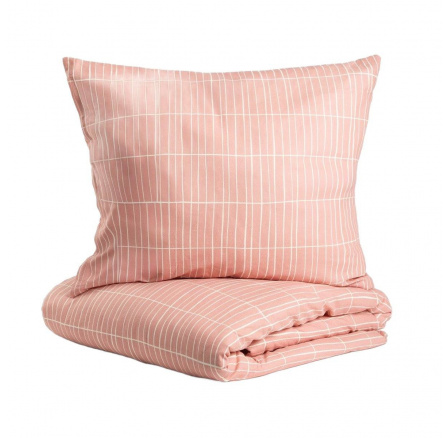 Obliečky GRILA bavlnené ružové kockované 140x200 + 1*70x80 cm 729416 Obliečky GRILA bavlnené ružové kockované 140x200 + 1*70x80 cm 729416