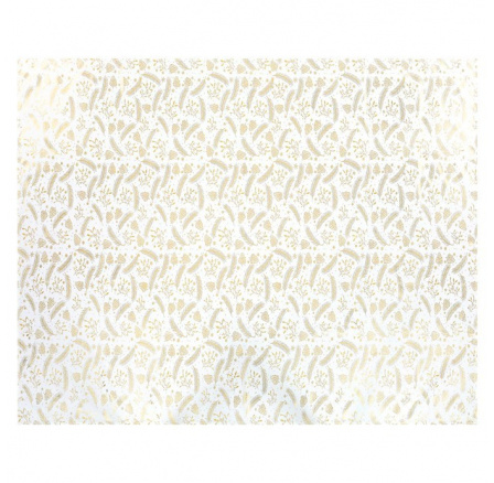 Ubrus - zlatý vánoční vzor, 100% polyester, 130 x 160 cm