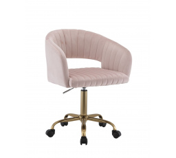 Otočná stolička velvet ružová FB7-FX