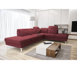 Rohová sedacia súprava OSLO 295x220 - červená, pravá