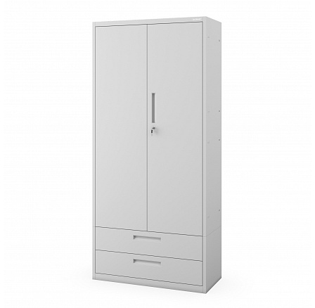Kovová modulárna multifunkčná skriňa s dvoma zásuvkami MEGAN 1950 x 900 x 400 mm Kovová modulárna multifunkčná skriňa s dvoma zásuvkami MEGAN 1950 x 900 x 400 mm