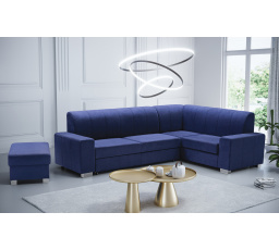 Rohová sedacia súprava MECENAS s taburetom, Astone 29, Pravá